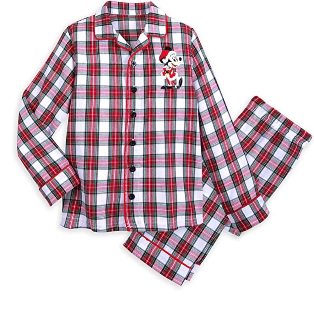 Disney Mickey Mouse Holiday Plaid PJ Set for Boys